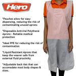 Disposable Waterproof White Aprons for Food & More