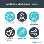 Unigloves Blue Pearl Nitrile Exam Gloves, Small 100ct