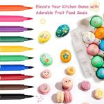 10 Pack Edible Food Markers for Cakes & Cookies