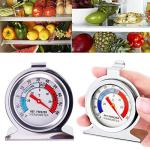Stainless Steel Dial Fridge Thermometer - Pack of 2