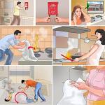 Fiberglass Fire Blanket with Cotton Tapes, 2 Pack