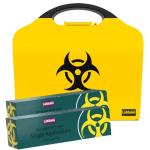 Wall-Mount Biohazard Spill Cleanup Kit - 2 Pack