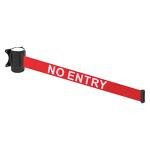 Wall-Mounted Retractable Belt Barrier - Red 4.6m