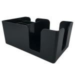BarBits Black Bar Caddy for Napkins and Straws
