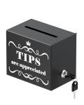 Uniclife Lockable Metal Tip Jar for Bartenders