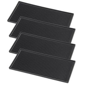 AHUNTTER 4PCS Non-Slip Rubber Bar Service Mats