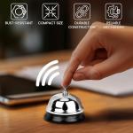 4 Pack Metal Service Bells for Reception & Counter