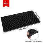 AHUNTTER 4PCS Non-Slip Rubber Bar Service Mats