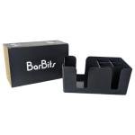BarBits Black Bar Caddy for Napkins and Straws
