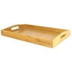 Set of 3 Bamboo Serving Trays with Handles