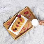 Set of 3 Bamboo Serving Trays with Handles