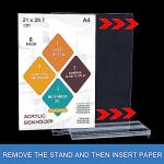 6-Pack Double-Sided A4 Acrylic Sign Holders