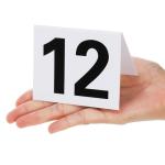 30 Double-Sided Acrylic Table Number Holders