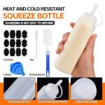 V·Colokishi 4 Pack 8 oz Squeeze Bottles