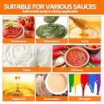 V·Colokishi 4 Pack 8 oz Squeeze Bottles