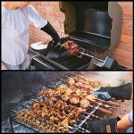 Leather BBQ Gloves - Heat Resistant Fire Mitts