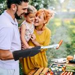 Leather BBQ Gloves - Heat Resistant Fire Mitts