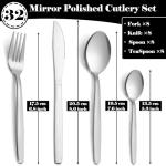 32-Piece Stainless Steel Cutlery Set for 8