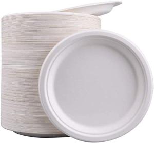 50 Pack of Sturdy 9-Inch Eco-Friendly Plates