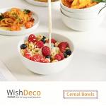 WishDeco Set of 4 Ceramic Cereal Bowls