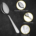 24-Piece Stainless Steel Dessert and Dining Spoons Set
