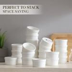 MALACASA 24 Piece Mini Porcelain Ramekins Set