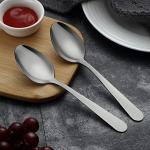 24-Piece Stainless Steel Dessert and Dining Spoons Set