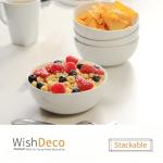 WishDeco Set of 4 Ceramic Cereal Bowls