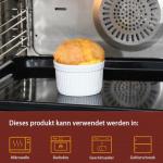 WishDeco Set of 6 White Ceramic Ramekins