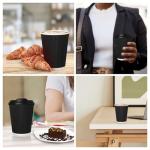 50 Pack Insulated Takeaway Coffee Cups with Lids