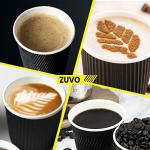 50 Pack Insulated Takeaway Coffee Cups with Lids