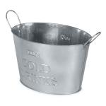 LIVIVO 24L Galvanized Steel Ice Bucket with Handles