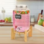 Set of 2 Glass Drink Dispensers with Taps