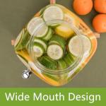 Set of 2 Glass Drink Dispensers with Taps