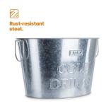 LIVIVO 24L Galvanized Steel Ice Bucket with Handles