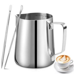 Stainless Steel Milk Frothing Pitcher with Measurement