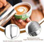 Stainless Steel Milk Frothing Pitcher with Measurement