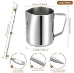 Stainless Steel Milk Frothing Pitcher with Measurement