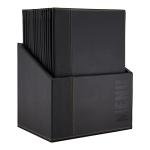Black Faux Leather A4 Menu Holders with Box