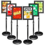 VAIIGO 6-Pack Adjustable Aluminum Menu Sign Holders