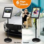 VAIIGO 6-Pack Adjustable Aluminum Menu Sign Holders
