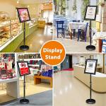 VAIIGO 6-Pack Adjustable Aluminum Menu Sign Holders