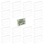 20 Mini Acrylic Sign Display Stands for Labels