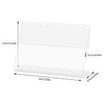 20 Mini Acrylic Sign Display Stands for Labels