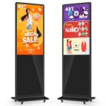 43-Inch Digital Signage Kiosk with Wheels