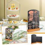 AHAQU 4PCS A4 Tabletop Chalkboard Menu Signs