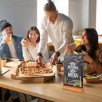 AHAQU 4PCS A4 Tabletop Chalkboard Menu Signs