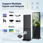 43-Inch Digital Signage Kiosk with Wheels