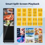 43-Inch Digital Signage Kiosk with Wheels