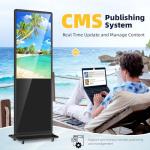 43-Inch Digital Signage Kiosk with Wheels